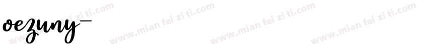 oezuny字体转换