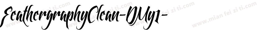 FeathergraphyClean-DMy1字体转换