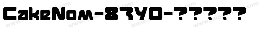 CakeNom-87Y0字体转换