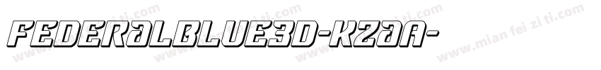 FederalBlue3D-KzaA字体转换