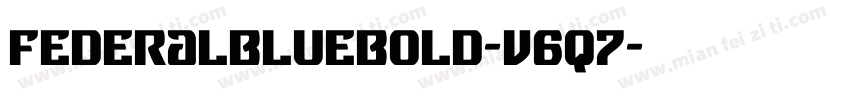 FederalBlueBold-v6q7字体转换