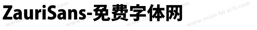 ZauriSans字体转换