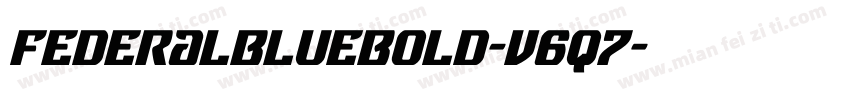 FederalBlueBold-v6q7字体转换
