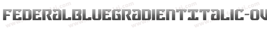 FederalBlueGradientItalic-oVPa字体转换
