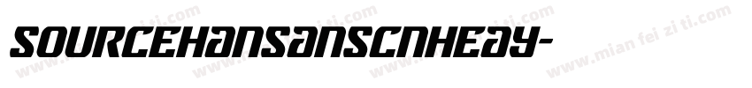 sourcehansanscnheay字体转换