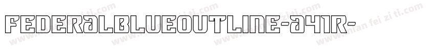 FederalBlueOutline-a41R字体转换