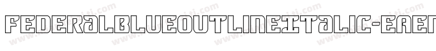 FederalBlueOutlineItalic-EAen字体转换