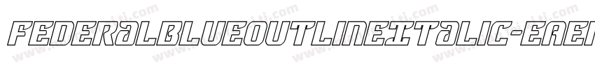 FederalBlueOutlineItalic-EAen字体转换