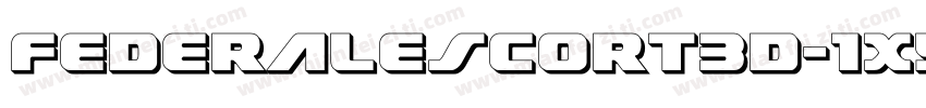 FederalEscort3D-1xYe字体转换