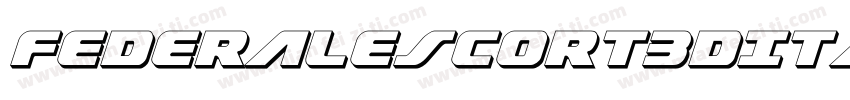 FederalEscort3DItalic-RWgo字体转换