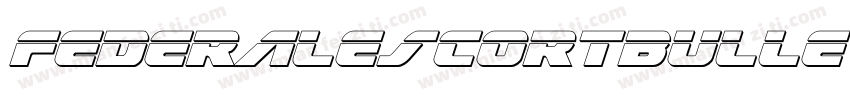 FederalEscortBulletItalic-8Gz2字体转换