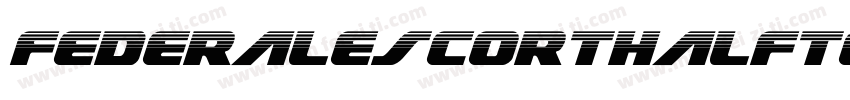FederalEscortHalftoneItalic-lvlX字体转换