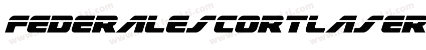 FederalEscortLaserItalic-RWgM字体转换