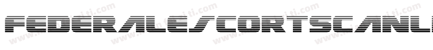 FederalEscortScanlinesItal-Mgye字体转换