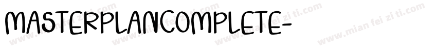 MASTERPLANCOMPLETE字体转换