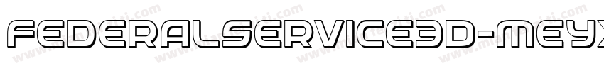 FederalService3D-Meyx字体转换