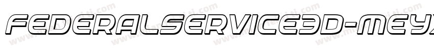 FederalService3D-Meyx字体转换