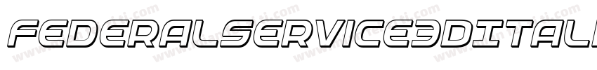 FederalService3DItalic-K9yD字体转换