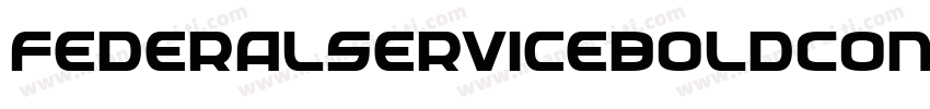 FederalServiceBoldCondensed-7nwl字体转换
