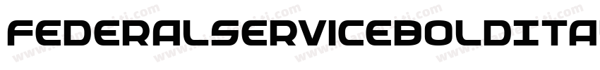 FederalServiceBoldItalic-L0yg字体转换