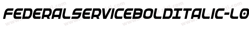 FederalServiceBoldItalic-L0yg字体转换
