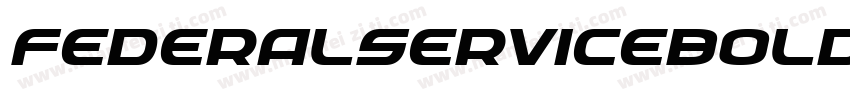 FederalServiceBoldExpandeditalic-PEyg字体转换