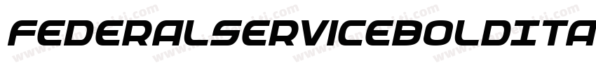 FederalServiceBoldItalic-L0yg字体转换