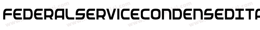 FederalServiceCondensedItalic-gLAY字体转换