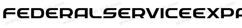 FederalServiceExpandedItalic-4zK9字体转换