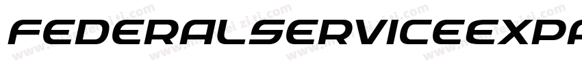 FederalServiceExpandedItalic-4zK9字体转换
