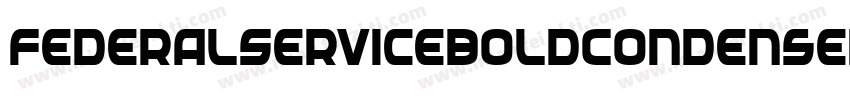FederalServiceBoldCondensedItalic-menx字体转换