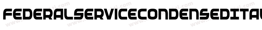FederalServiceCondensedItalic-gLAY字体转换