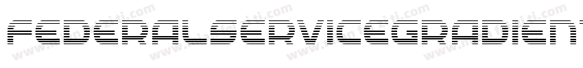FederalServiceGradientItalic-3AeZ字体转换