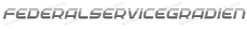 FederalServiceGradientItalic-3AeZ字体转换