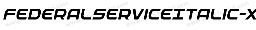 FederalServiceItalic-x1O8字体转换