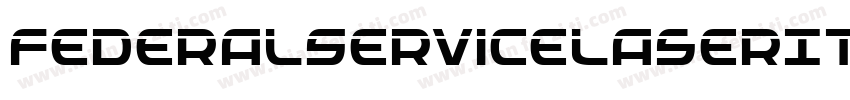 FederalServiceLaserItalic-DmBd字体转换