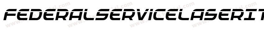 FederalServiceLaserItalic-DmBd字体转换