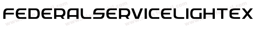 FederalServiceLightExpandeditalic-jojj字体转换