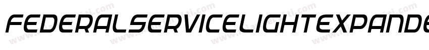 FederalServiceLightExpandeditalic-jojj字体转换