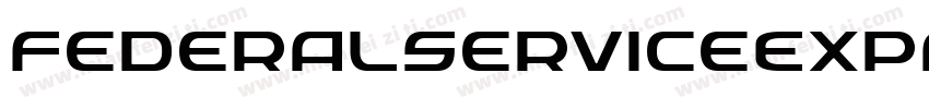 FederalServiceExpandedItalic-4zK9字体转换