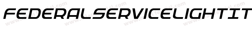 FederalServiceLightItalic-zBgG字体转换