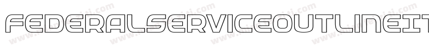 FederalServiceOutlineItalic-6ldM字体转换