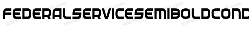 FederalServiceSemiBoldCondensed-9RW7字体转换