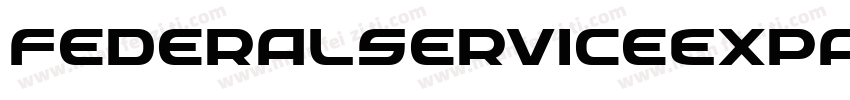 FederalServiceExpandedItalic-4zK9字体转换