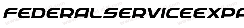 FederalServiceExpandedItalic-4zK9字体转换