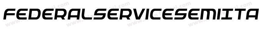 FederalServiceSemiItalic-Bw1l字体转换