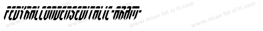 FedyralCondensedItalic-aRAm字体转换