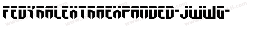 FedyralExtraExpanded-jwWG字体转换