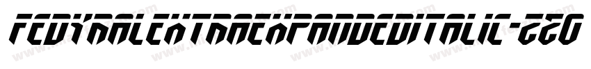 FedyralExtraExpandedItalic-zZ03字体转换