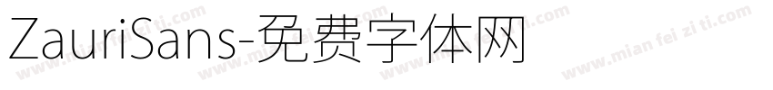 ZauriSans字体转换